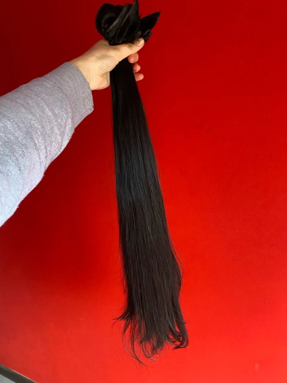 Mega 70 cm cabelo humano  - Foto 3