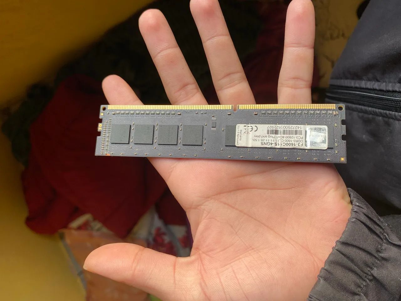 Memória ram ddr3 4gb