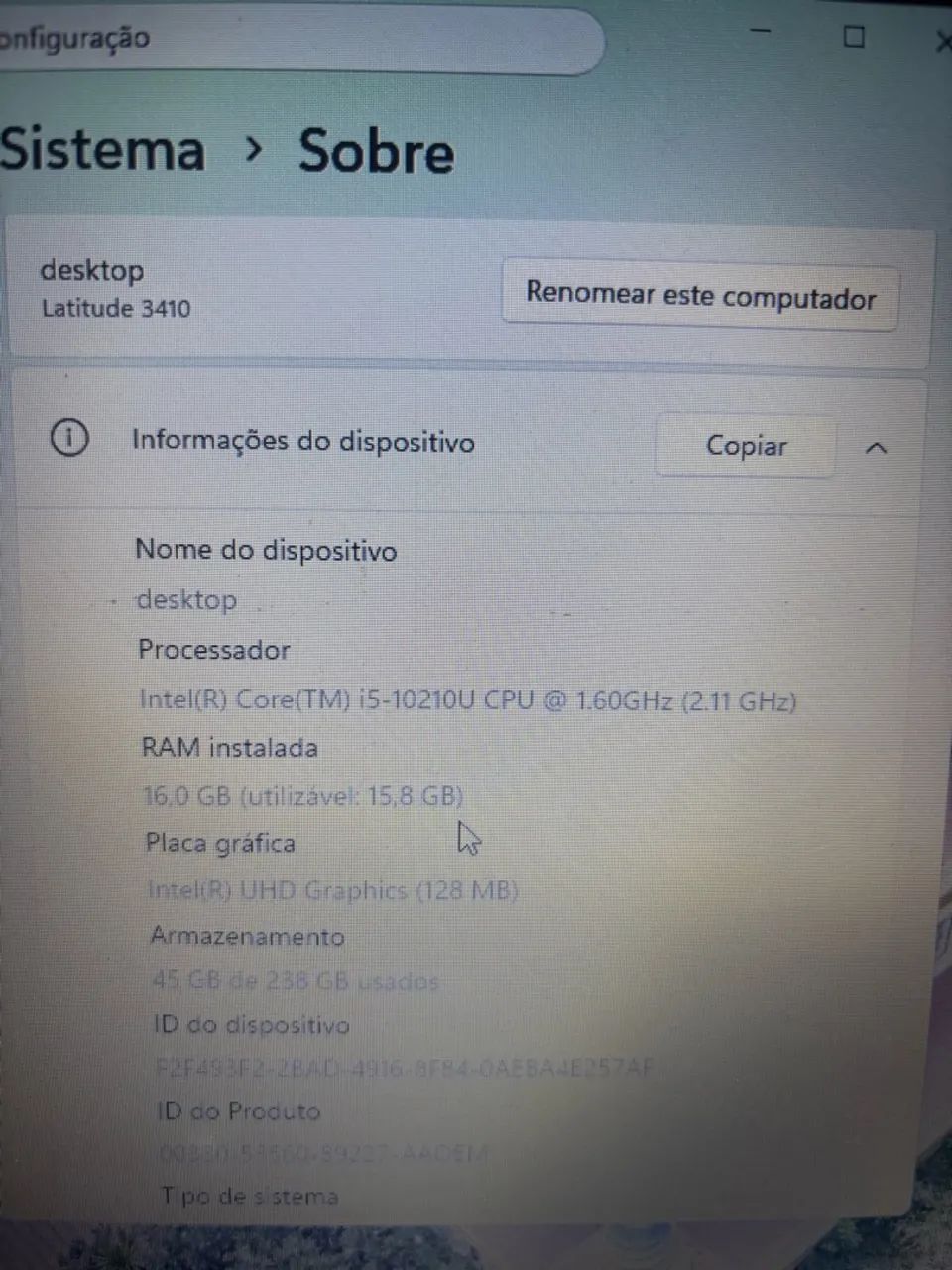 Notebook Dell latitude 3410 - Foto 2