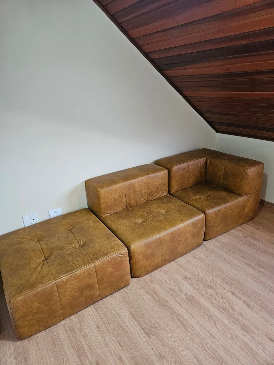 Sofá Modular Inflow de Couro - Foto 2