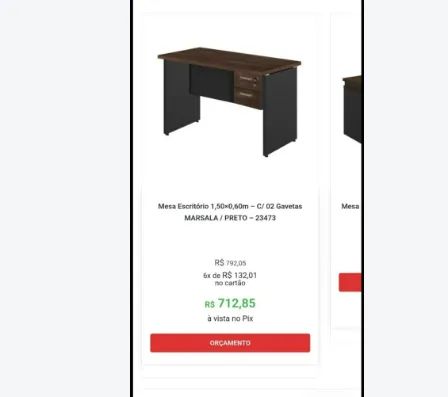 Mesa e cadeira giratório para escritório - Foto 5
