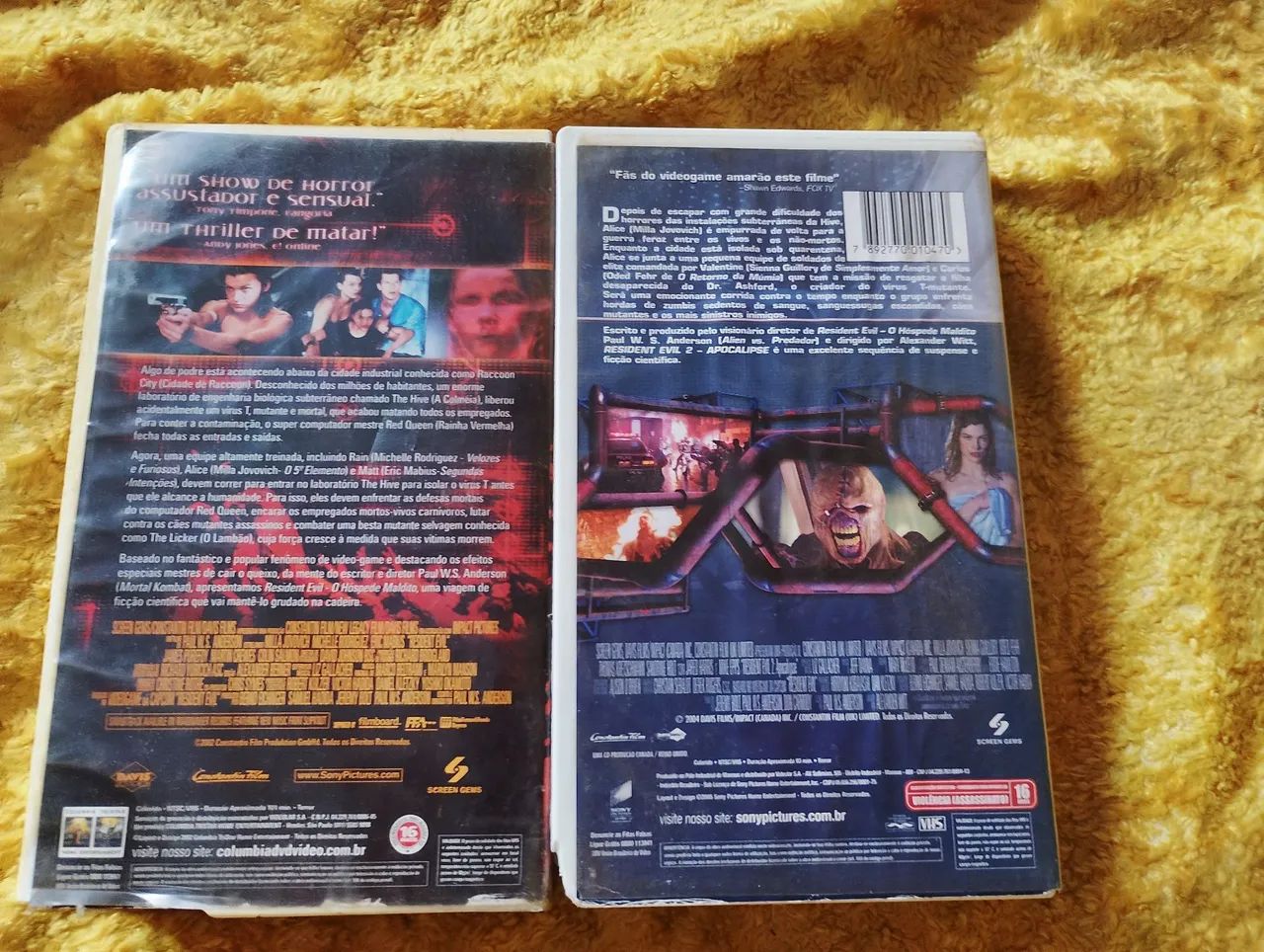 Resident evil 1 e residente evil 2 em vhs original - Foto 2