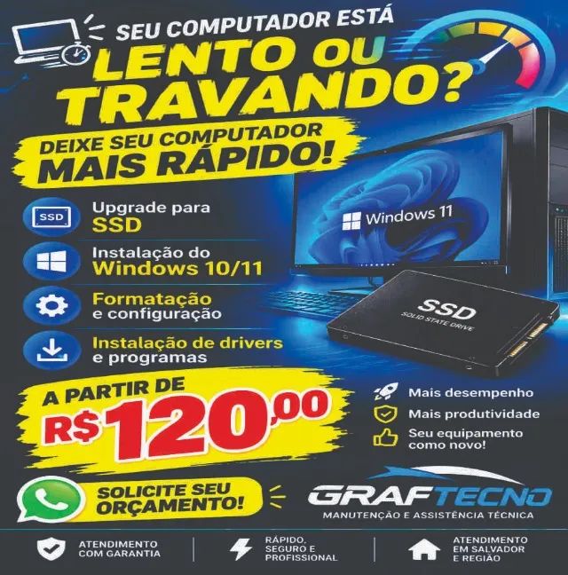 Computador lento ou travando ! Precisando de formatação ! 