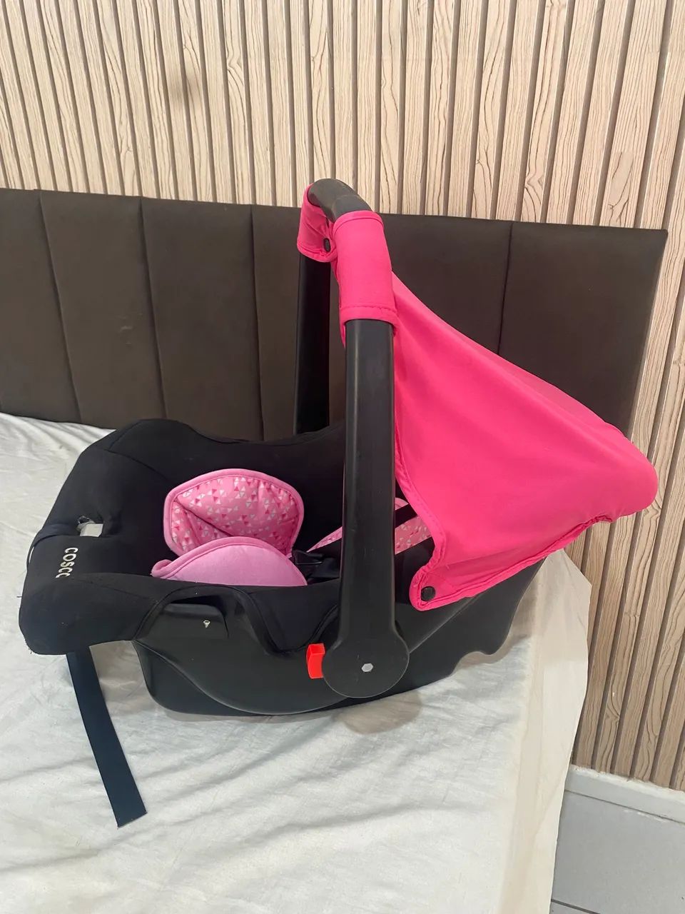 Bebê conforto menina - cosco rosa - Foto 3