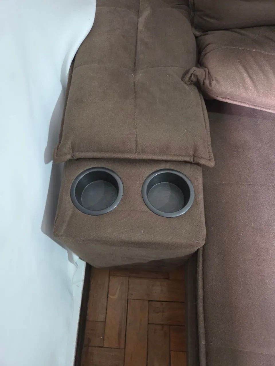 Sofá Reclinável com Porta Copos 2,5m - Foto 4