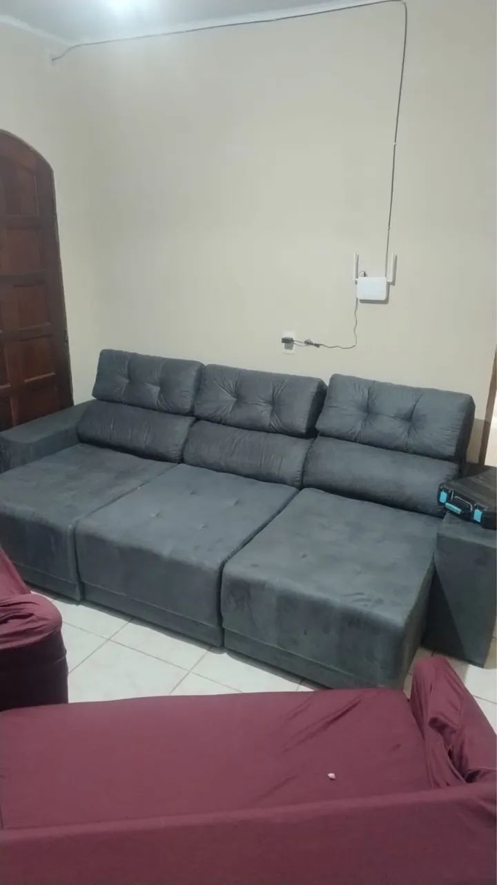 Sofá retrátil reclinável 2,70 mts  - Foto 5