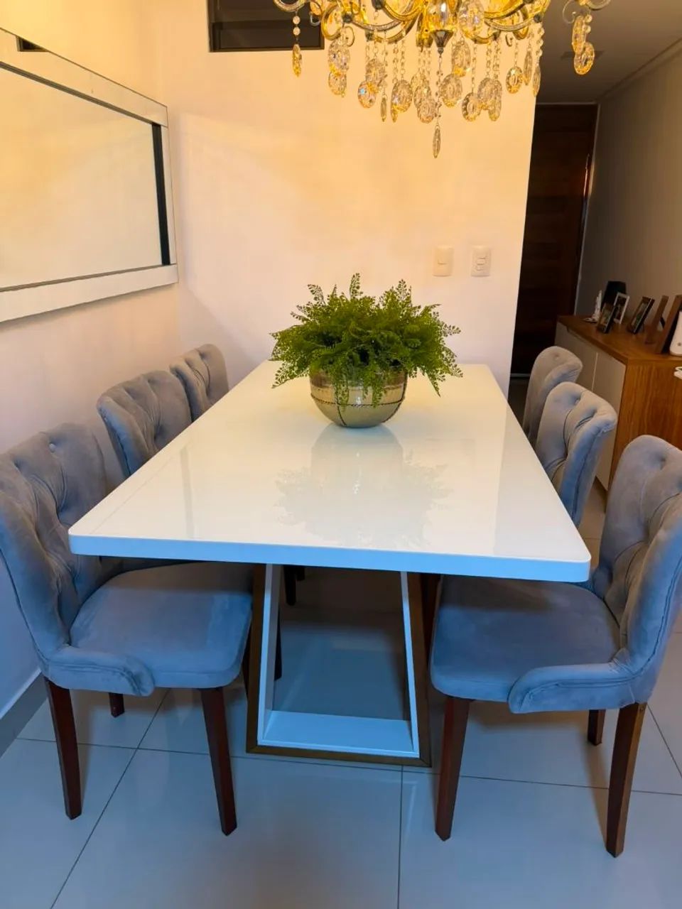 Mesa grande com 6 cadeiras  - Foto 4