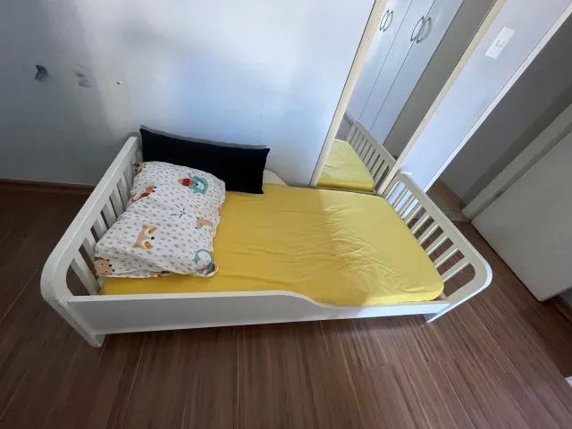CAMA INFANTIL TOKSTOK COM COLCHÃO LUA BRANCA - Foto 4