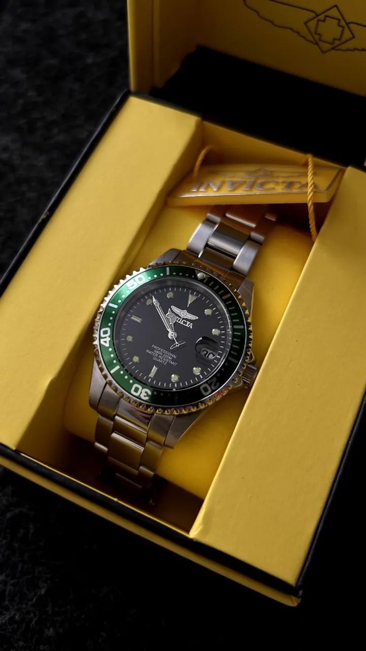 Relógio Invicta Pro Diver 37,5mm verde ORIGINAL movimento Quartz - Foto 2
