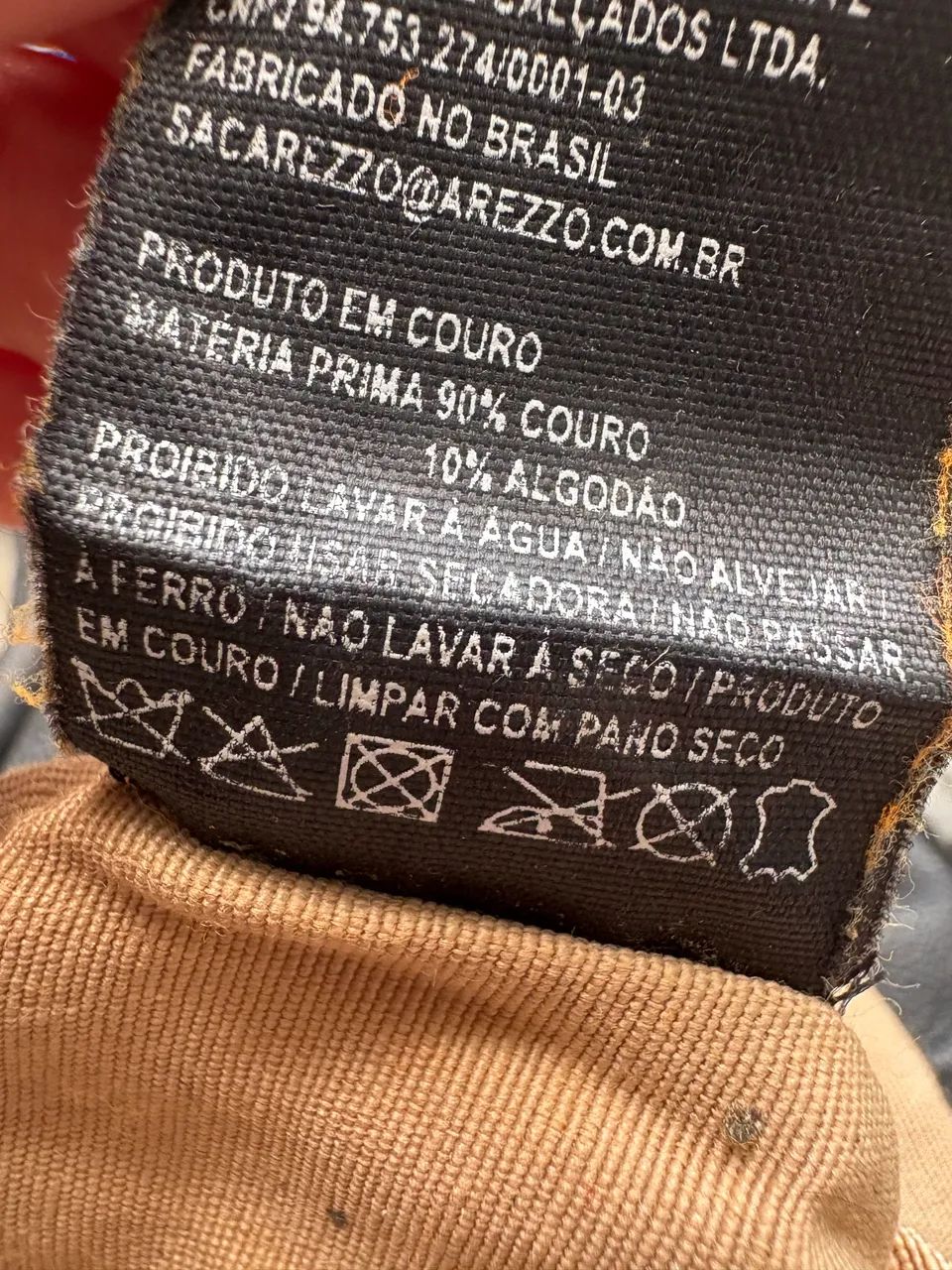 Bolsa Arezzo preta couro legítimo  - Foto 5