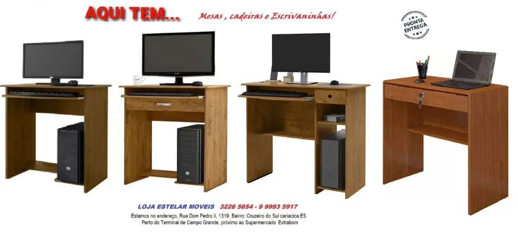 Volta ás aulas e Home office! Cadeiras, Escrivaninhas e Mesas - Foto 3