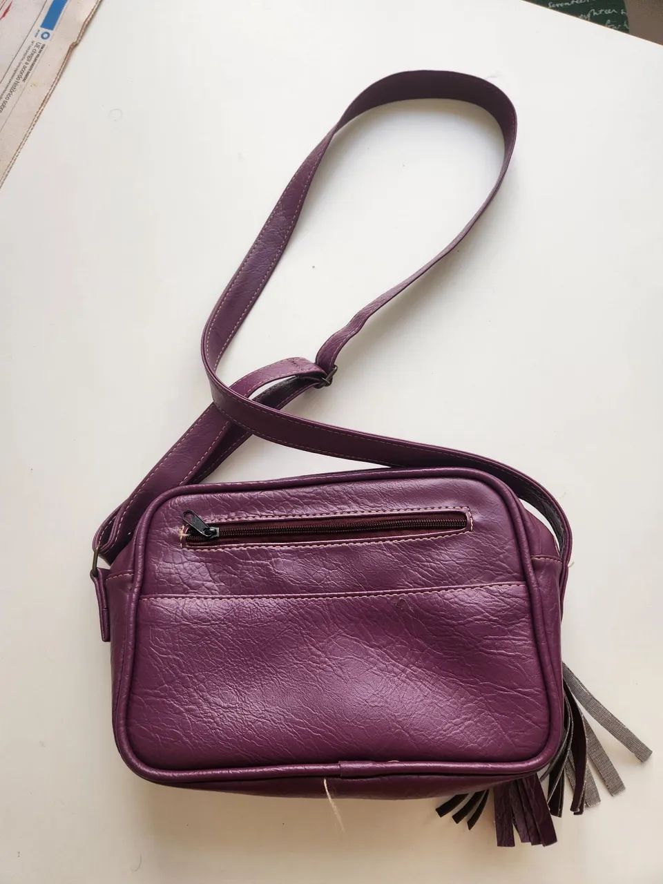 Bolsa enok vegan roxa - Foto 2
