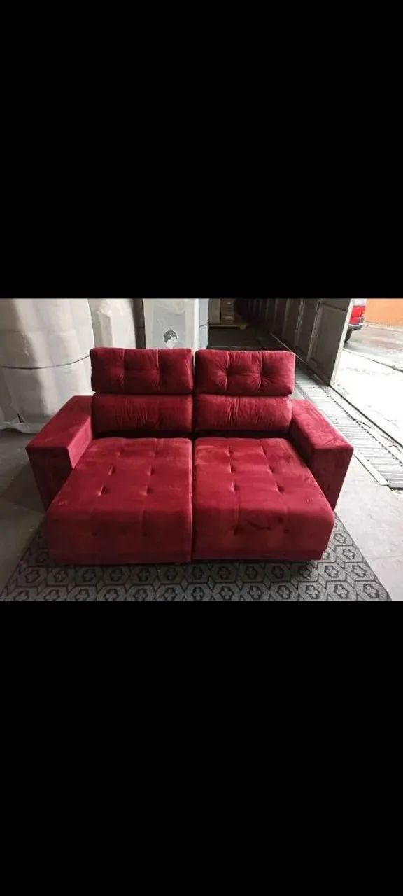 SOFA RETRATIL RECLINÁVEL 2m novo frete grátis 