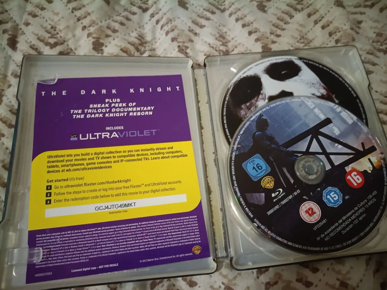 Blu Ray Batman o cavaleiro das trevas e batman begins + box importado poderoso chefão  - Foto 3