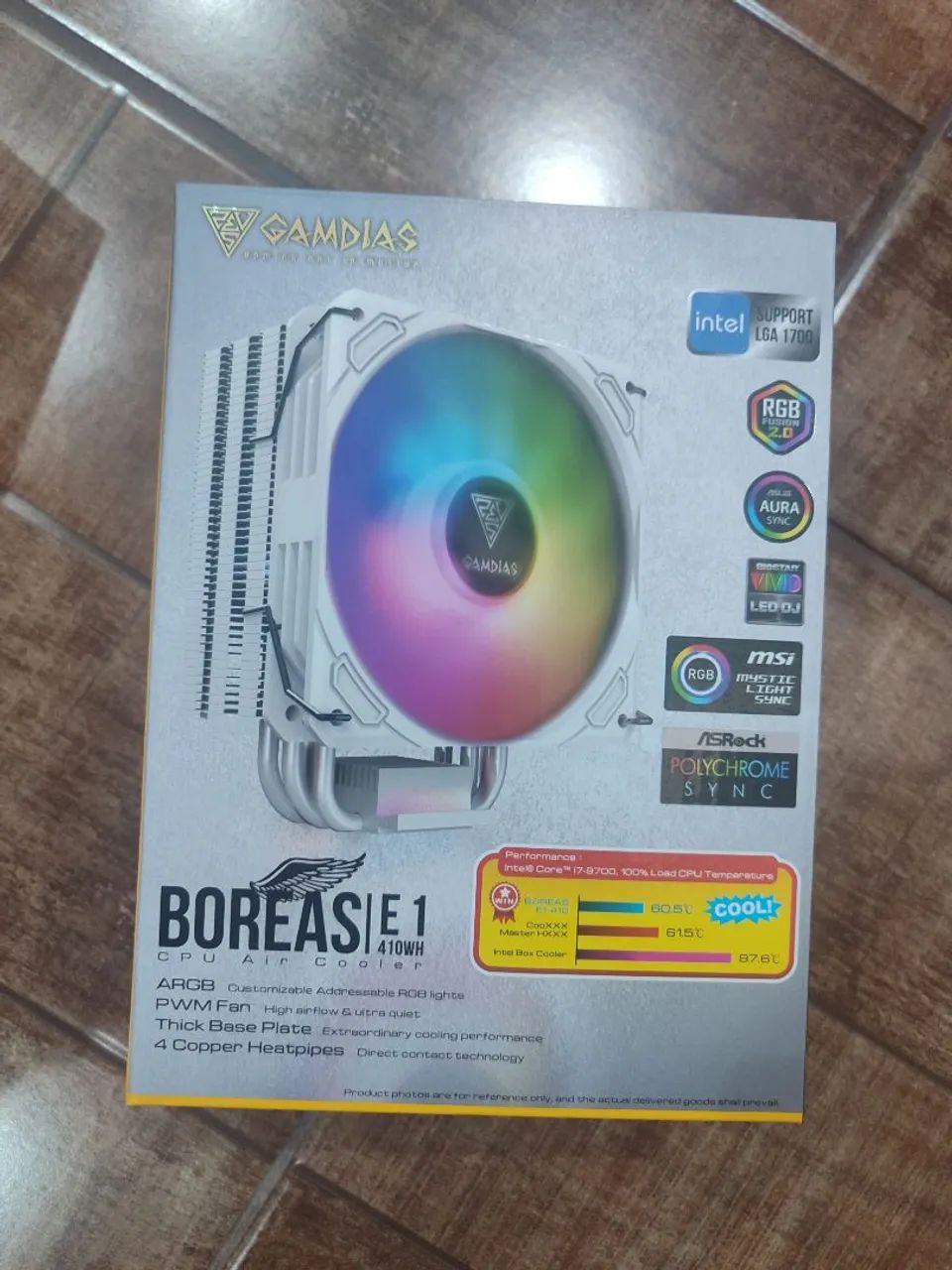 Cooler Gamdias Boreas E1 410WH ARGB - Branco - 120mm