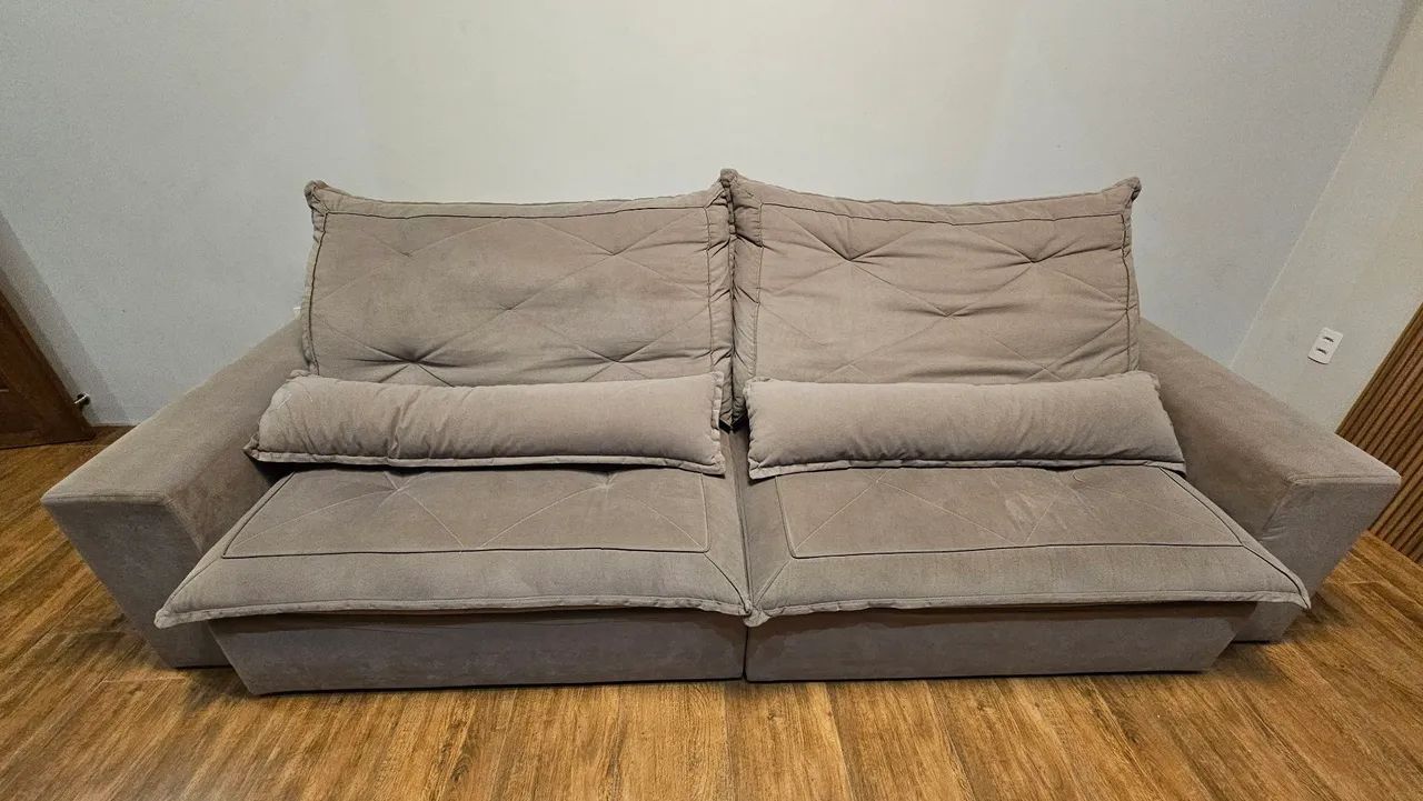 Sofa 5 lugares 2,90m - retrátil e reclinável - Foto 5