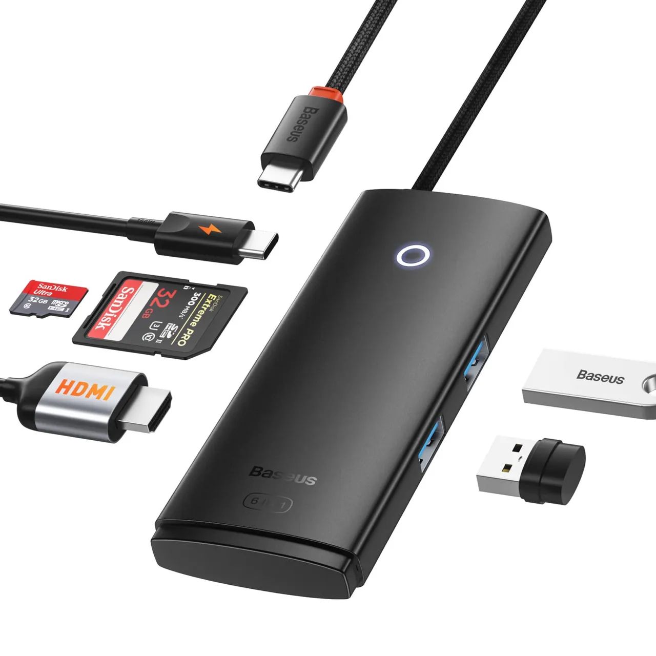 Hub Adaptador Baseus USB-C 6 em 1 - Foto 3