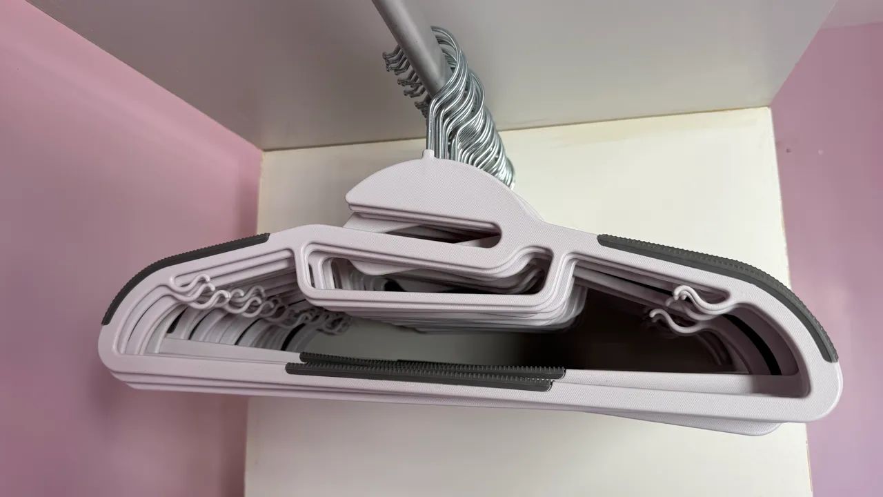 Cabides branco, argola em forma de S  - Foto 2