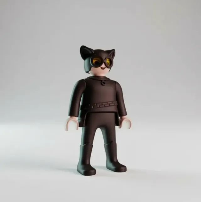 Mulher Gato DC Playmobil Kinder Ovo - Foto 4