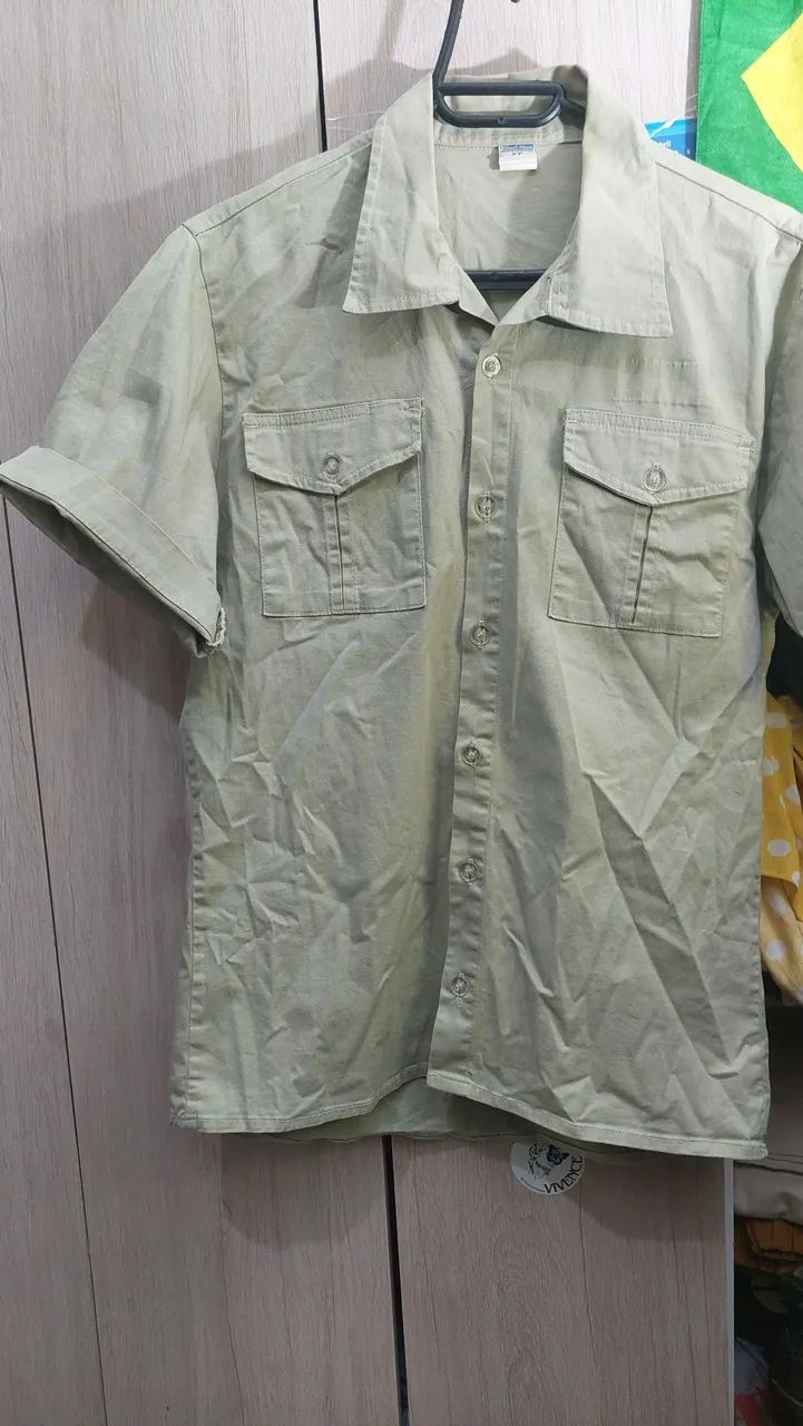 Camisa workshirt bege