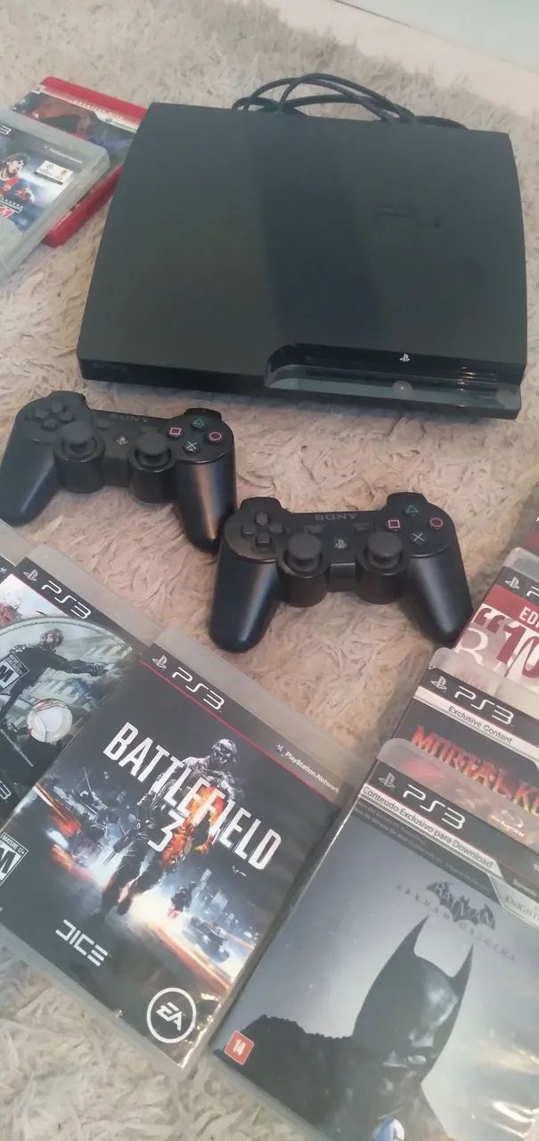 Ps3 com controles e jogos - Foto 5