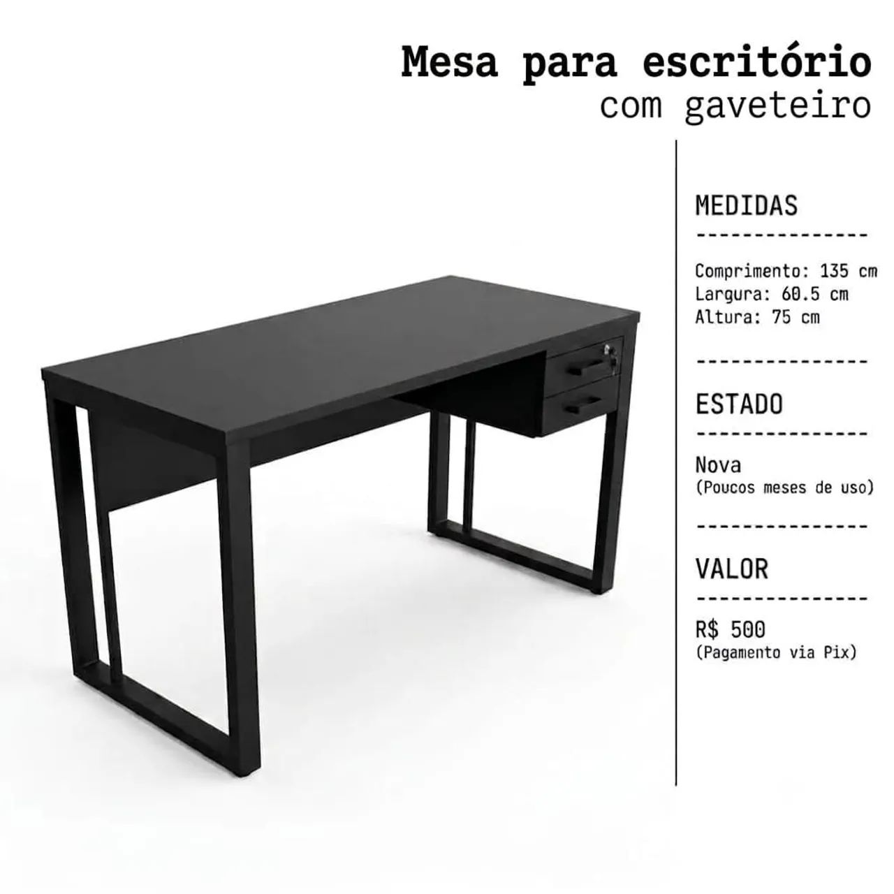 MESA PARA ESCRITÓRIO/CONSULTORIO