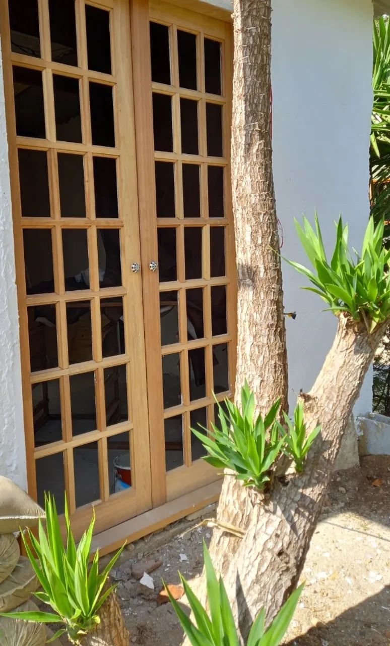Porta de Peroba Rosa com caixotes  - Foto 2