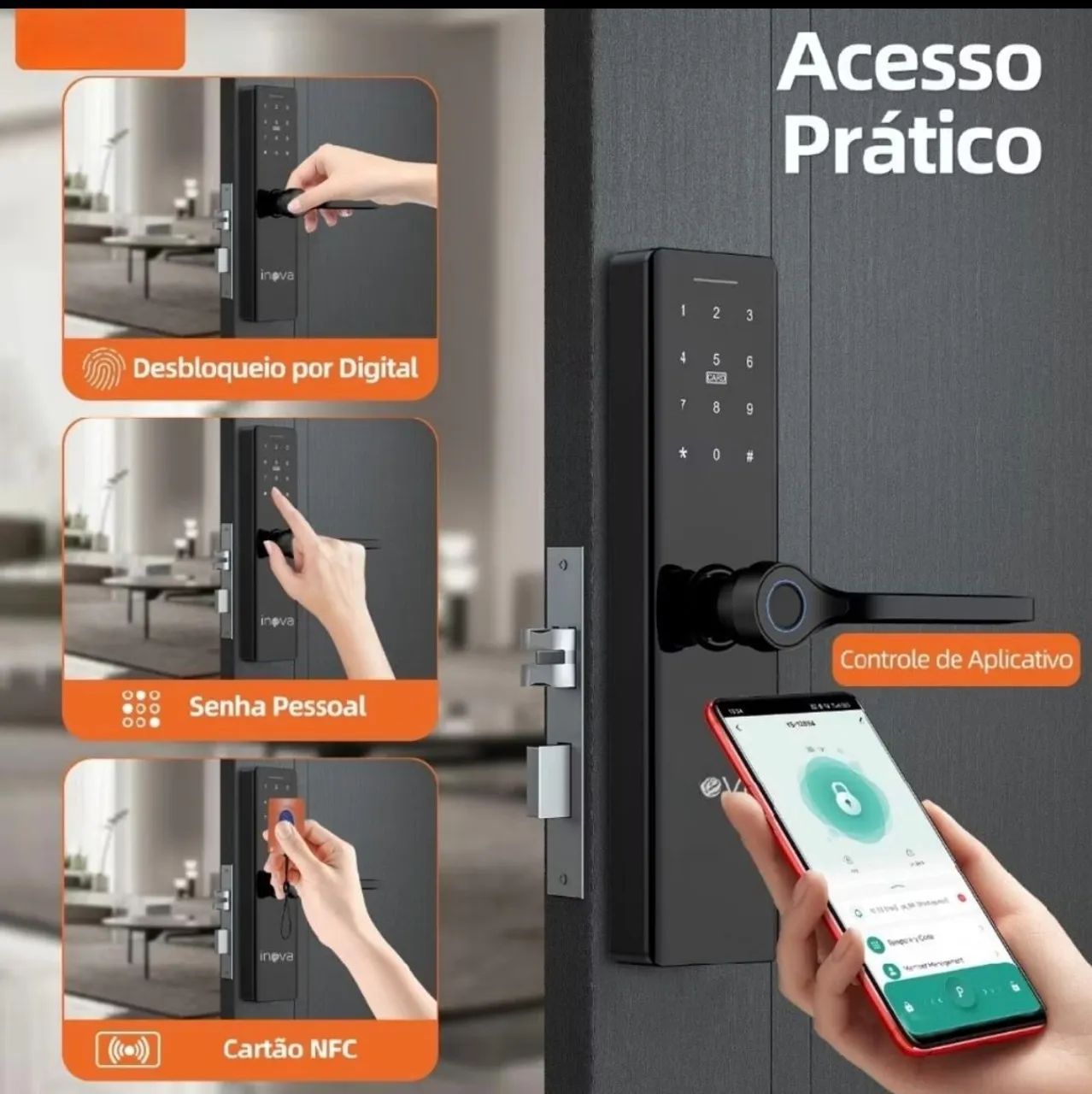 Instalador de fechadura eletrônica, digital, inteligente,qualquer modelo  - Foto 3