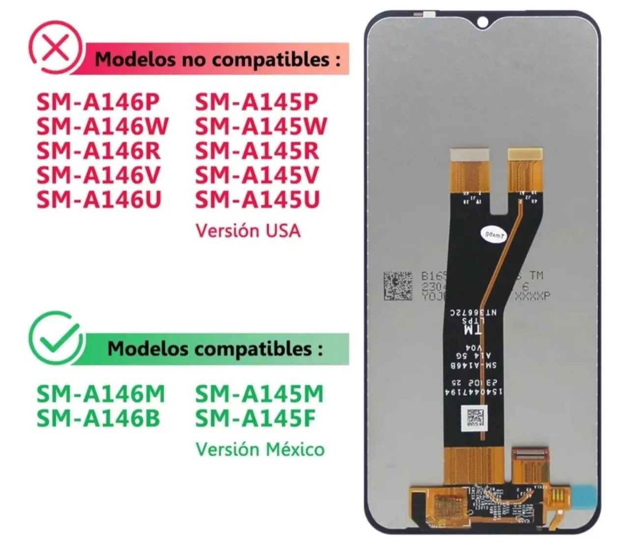 Tela display Galaxy A14 - Foto 2