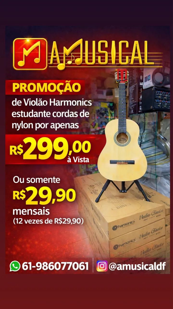 Violão Estudante clássico Harmonics