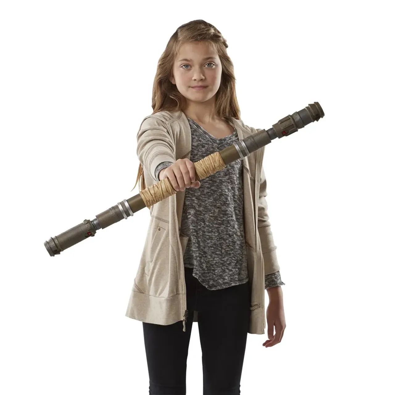 bastão extensível star wars rey hasbro