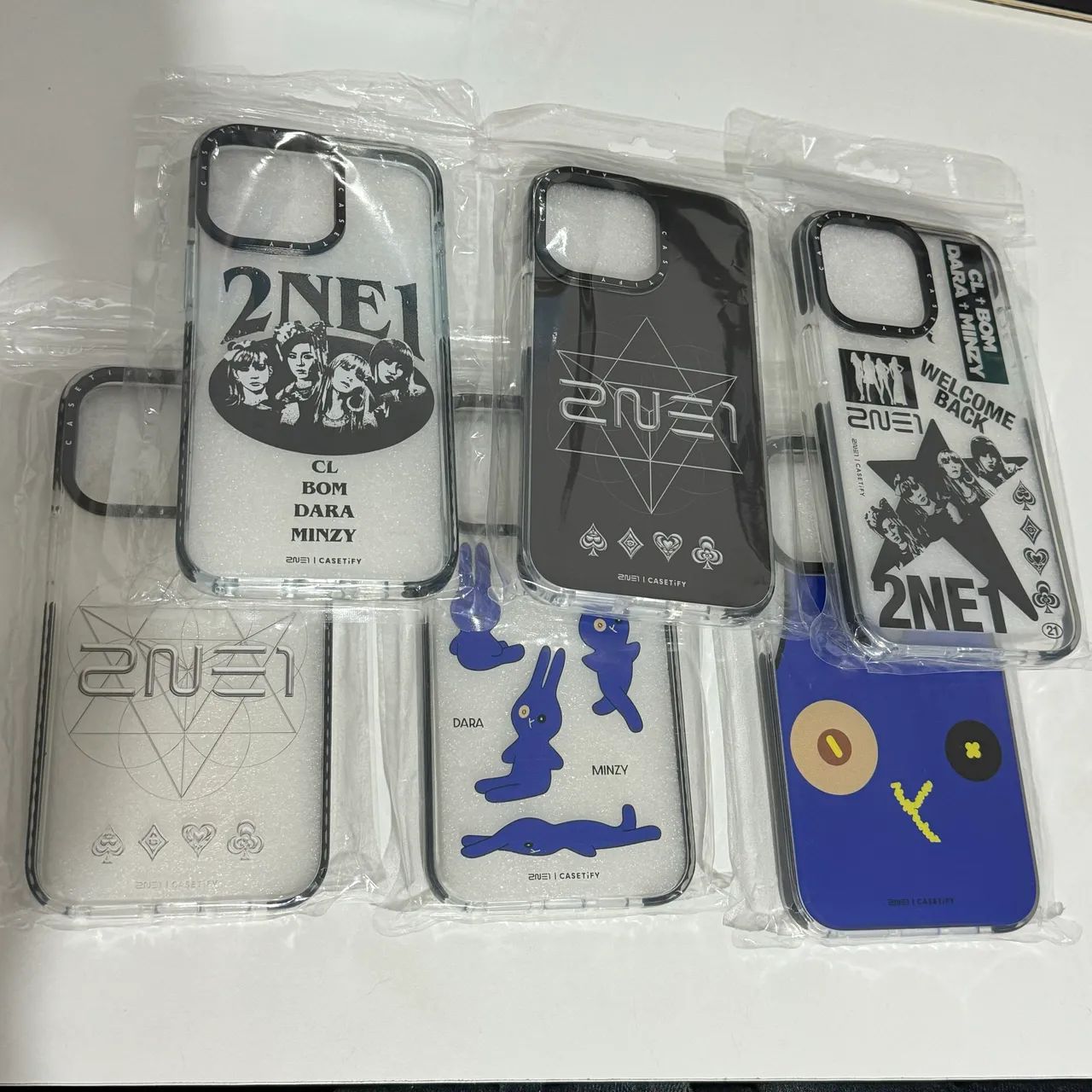 Set 6 Capinhas 2NE1 x CASETIFY para iPhone 15 PRO MAX Kpop K-Pop K Pop