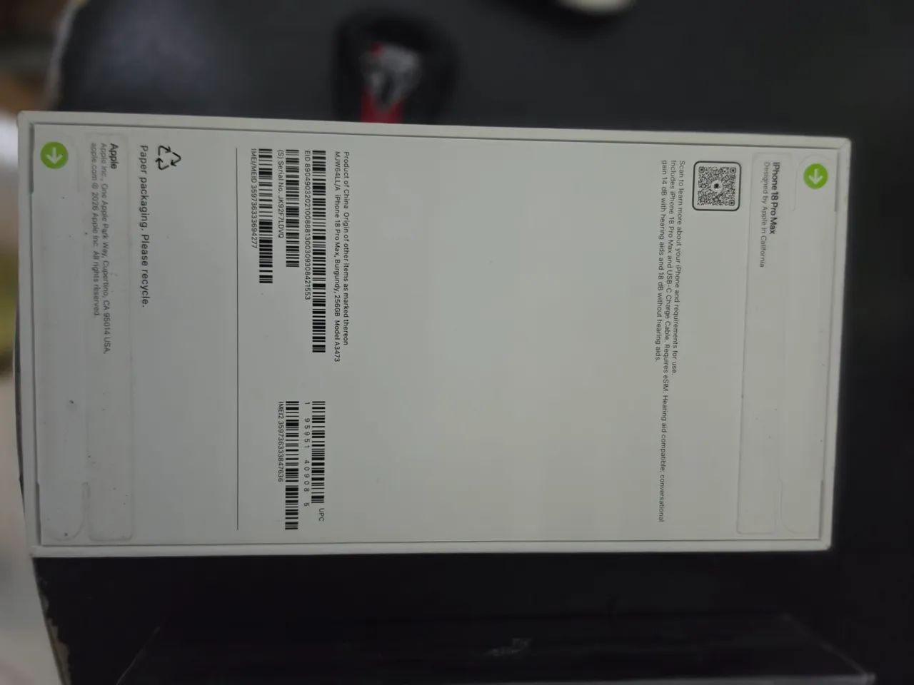 Iphone  18 pro max roxo 256gb - Foto 4