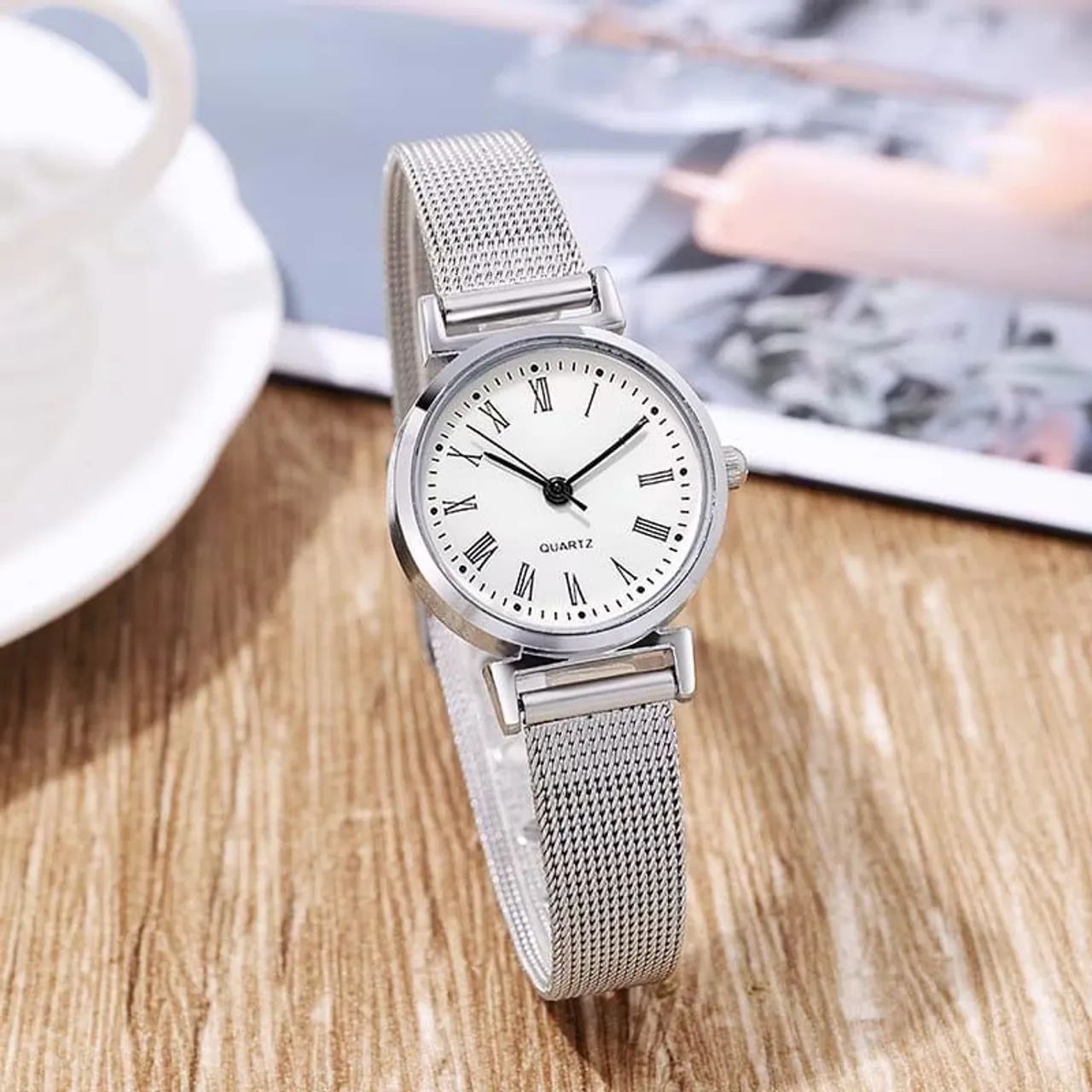 Relógio Feminino com Pulseira de Malha  - Foto 3