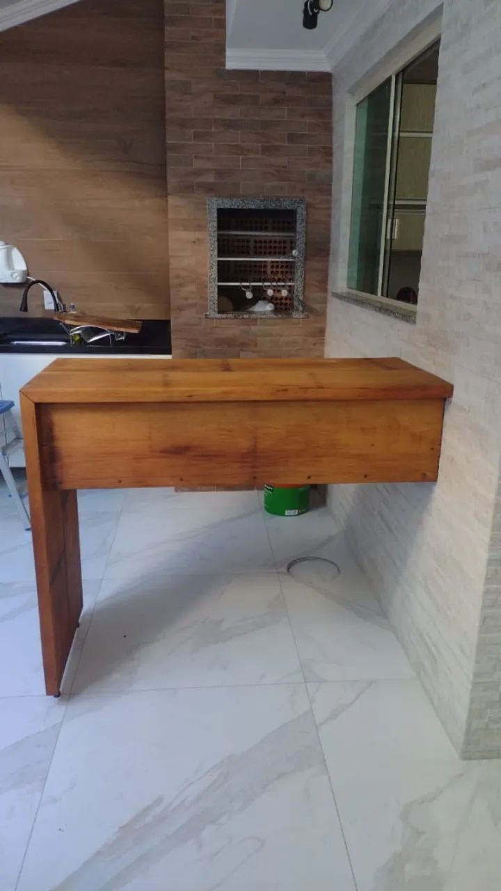 Balcão para cozinha madeira