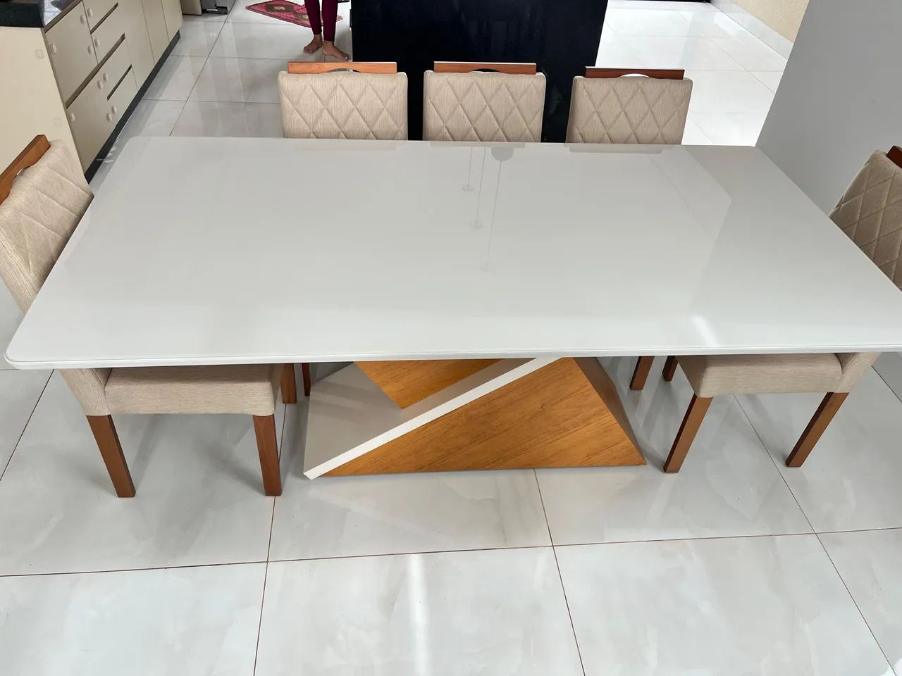 Mesa de jantar nova completa pronta entrega 