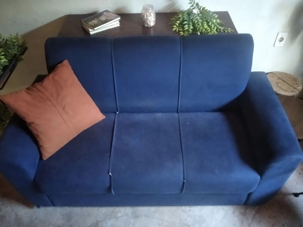 Sofá Semi-novo Azul  - Foto 2