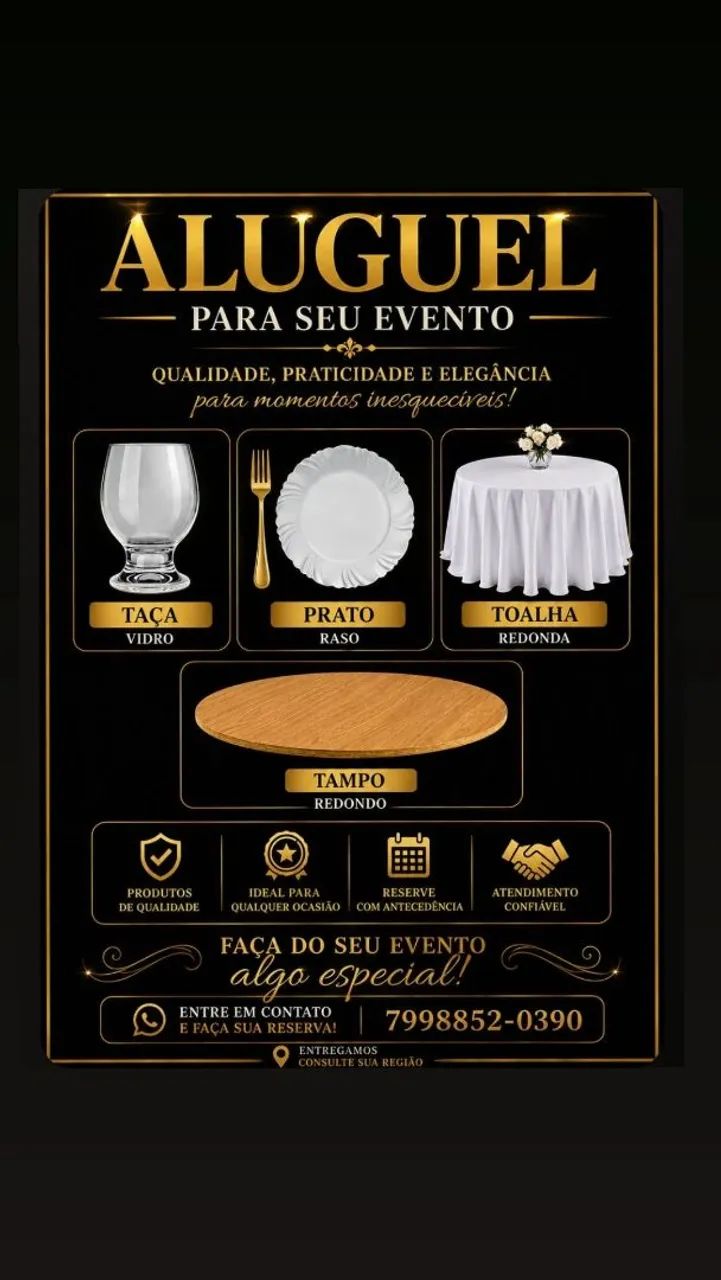 Aluguel de copos, talheres, pratos e réchaud.  - Foto 2