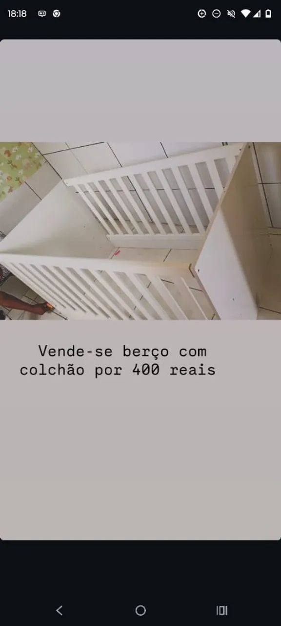 Berço está em ótimo estado 