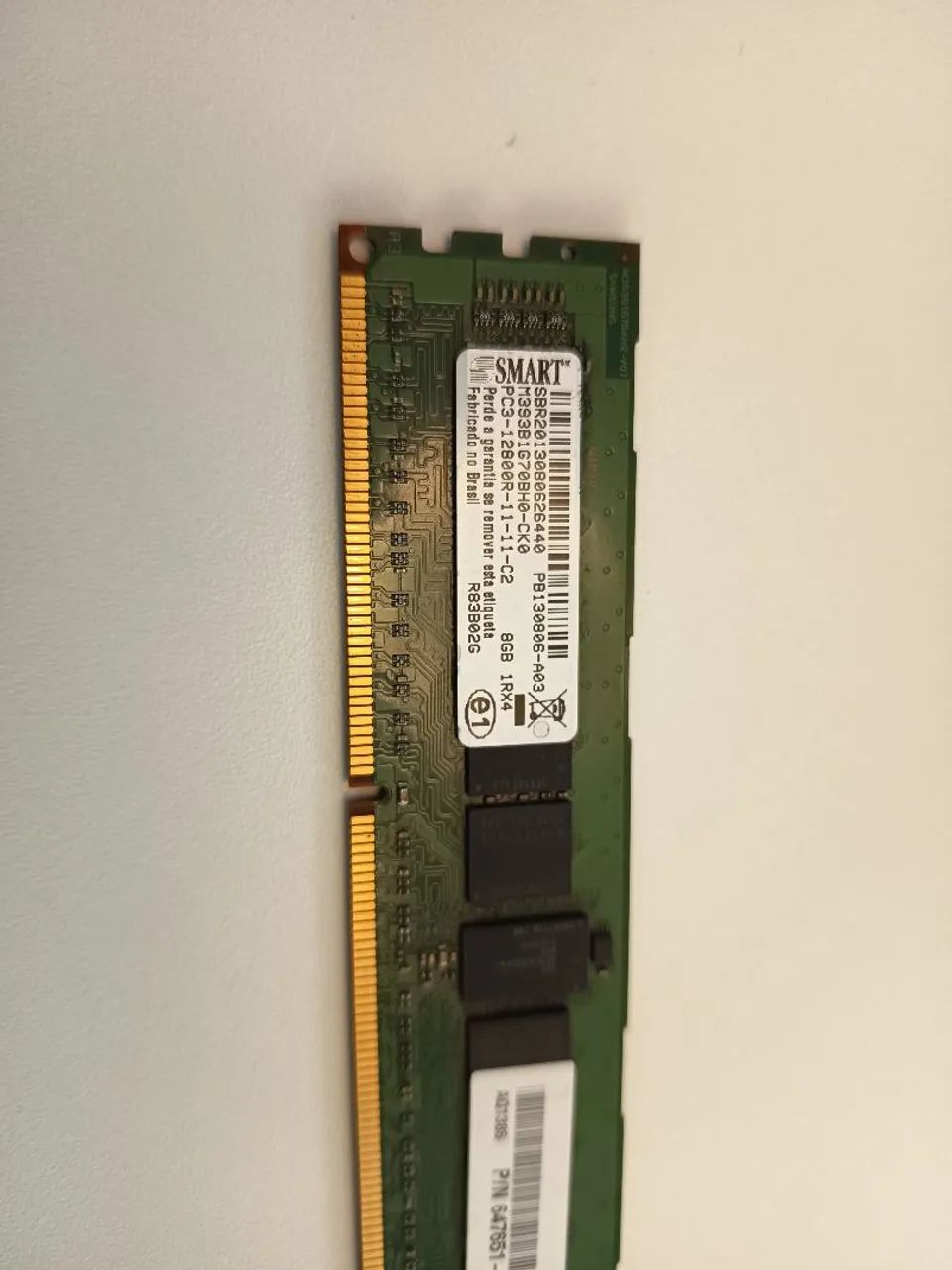 Memória SMART PC3 12800 8GB ECC - Foto 2
