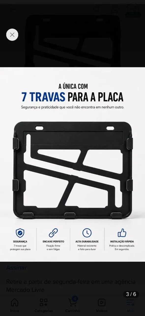 Protetor de placa de moto - Foto 2