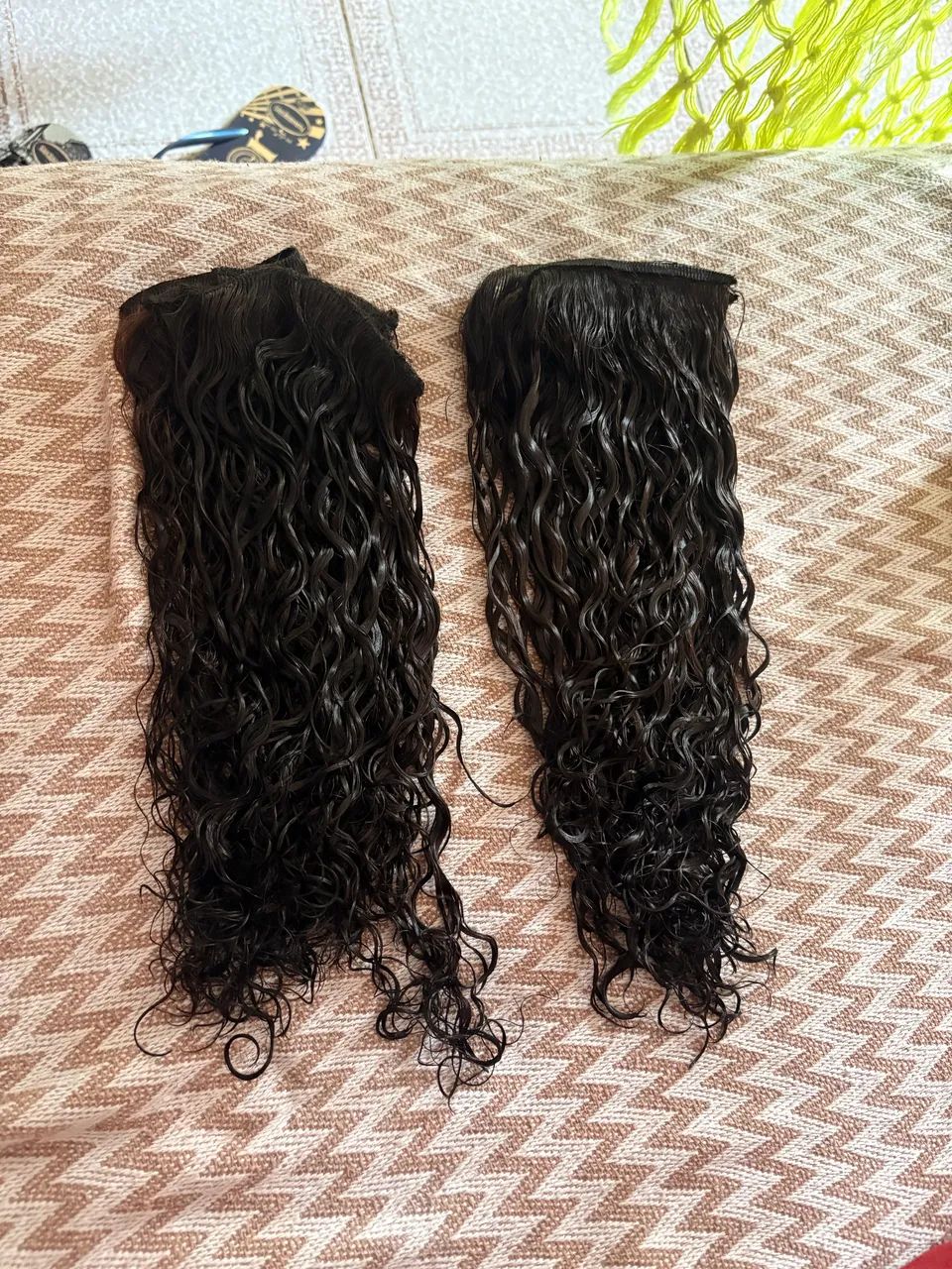 Cabelo humano cacheado 