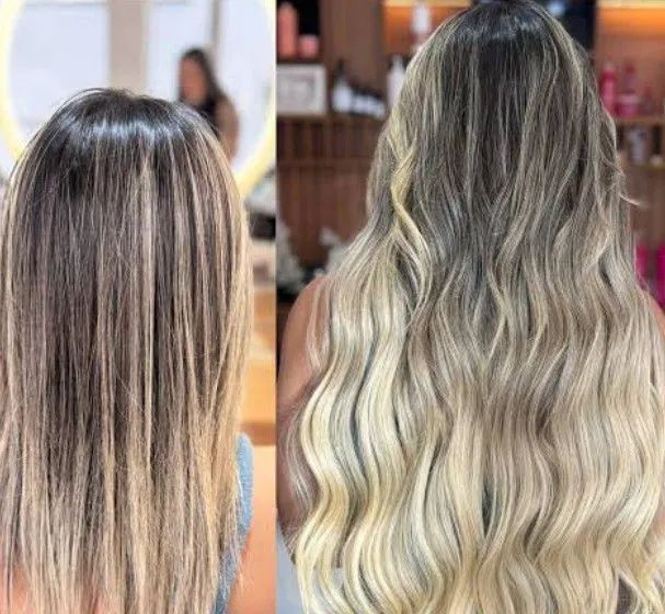 Mega hair colocação 