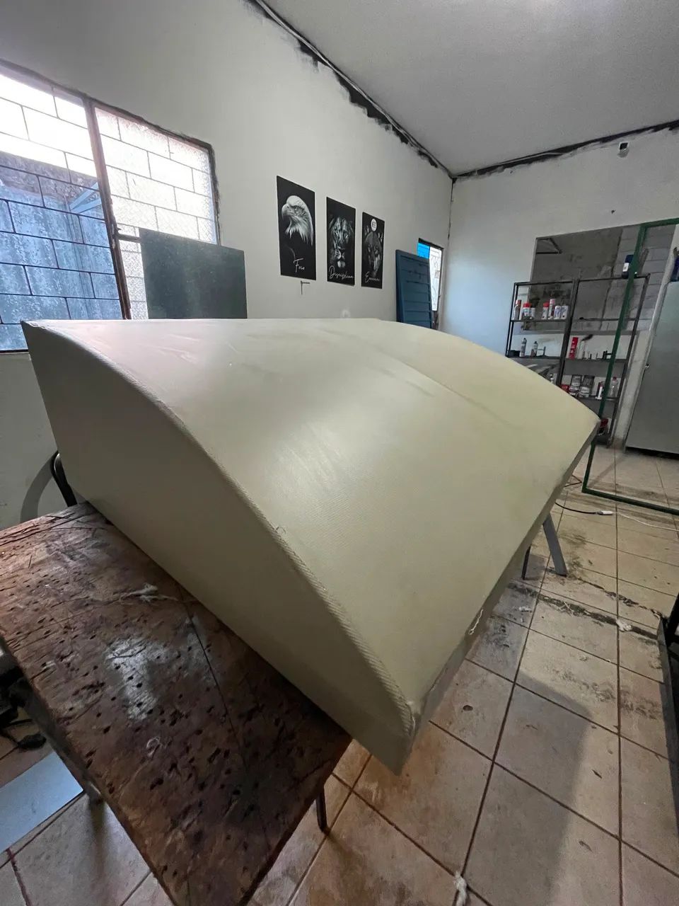 Toldo Fixo Tokyo ? Cristal com Alumínio Branco