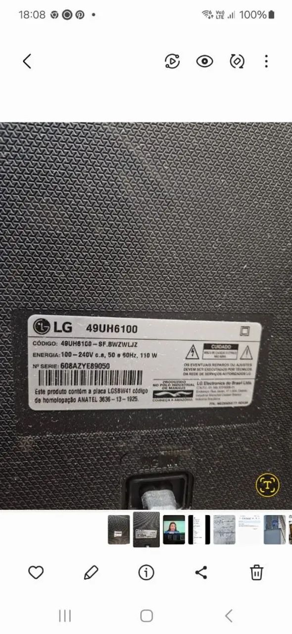 Smart TV LG 49 polegadas  - Foto 3