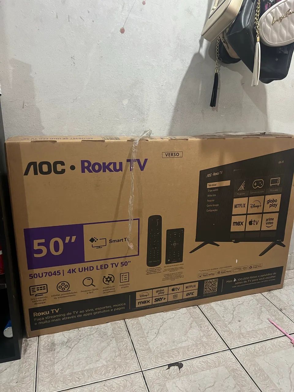 Vendo tv aoc Philips 50 polegadas smart tv roku  - Foto 2