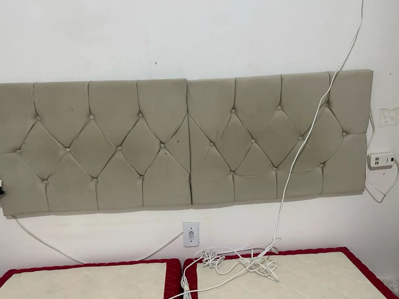 Cabeceira de cama mais base. Para cama queem. - Foto 5