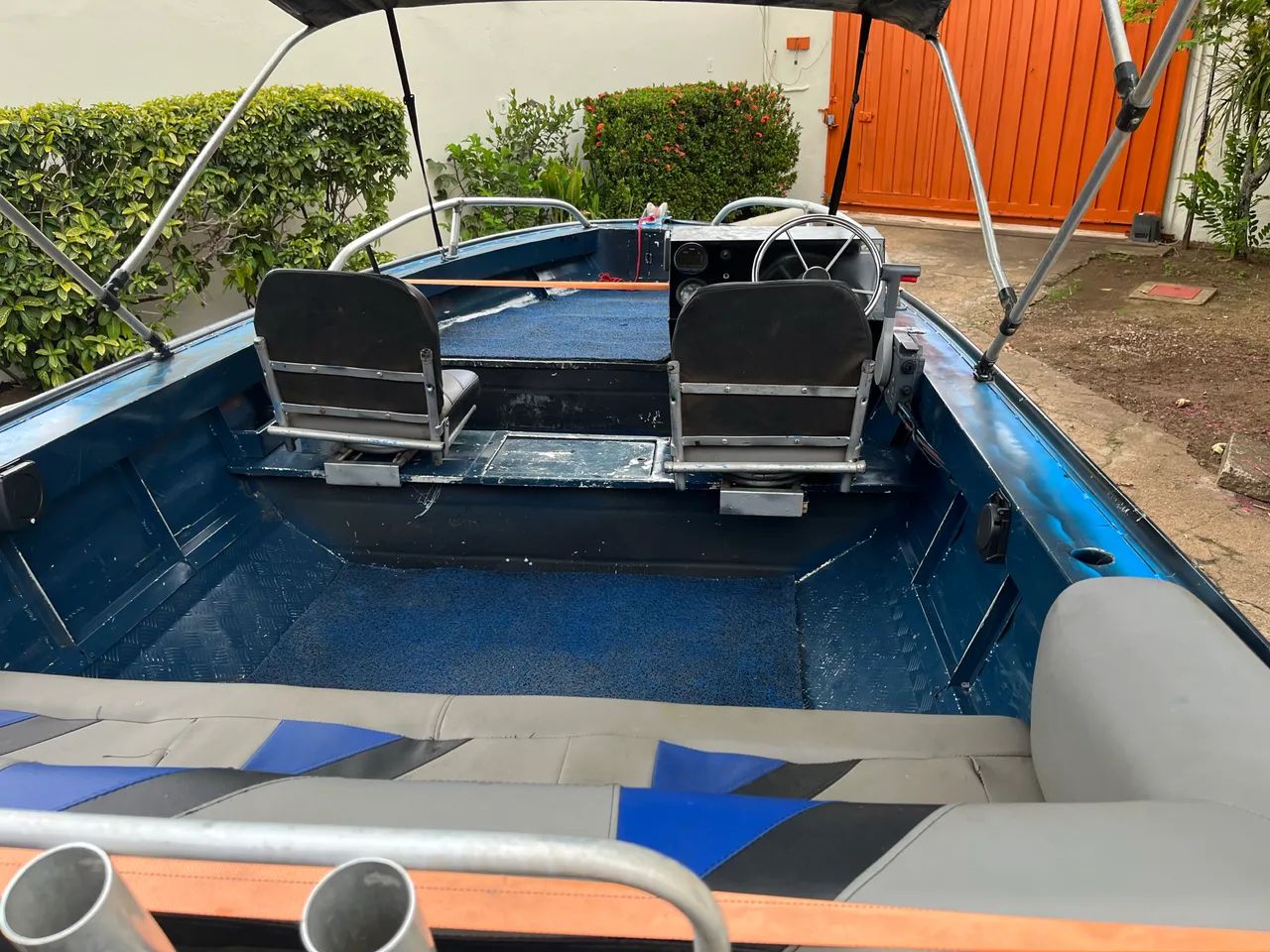 Lancha completa barco motor e carreta totalmente documentado - Foto 3