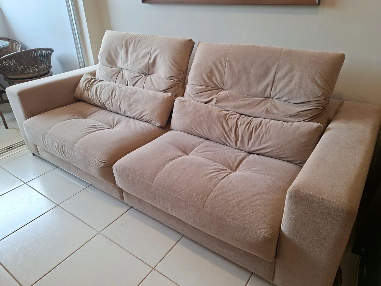 Sofá retrátil e reclinavel Prima Linea - 2.35m - Foto 2