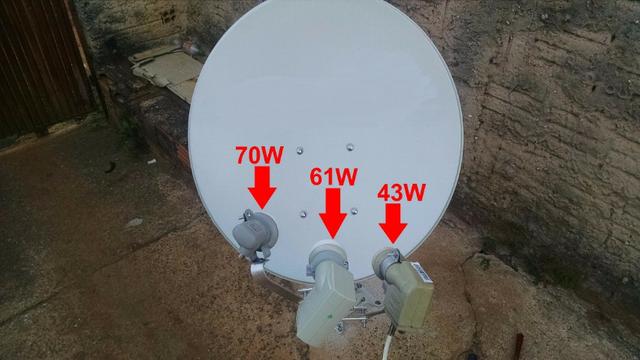 Kit Carona Para Antenas Ku 60 75 Ou 90cm 70w,63w,61w,58w. - Foto 2
